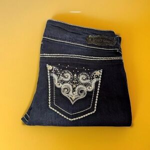 Miss Me Dark Wash Embellished Jeans